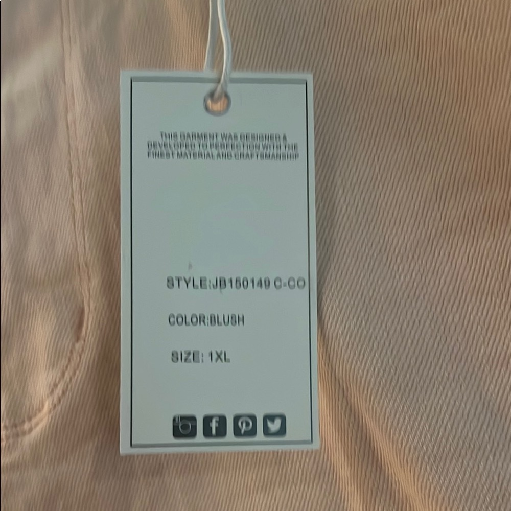 Judy Blue Light Pink Shorts Size 1XL - Picture 2 of 3